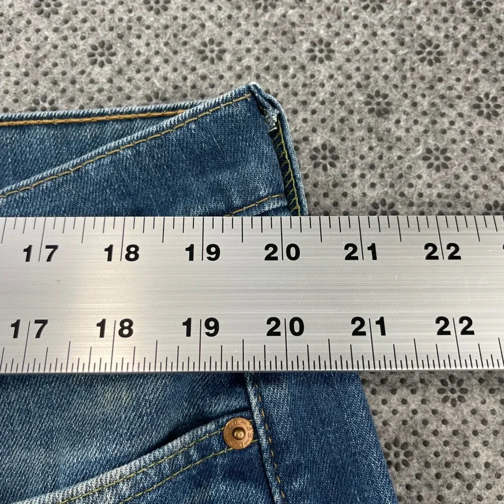 Levis 514 Straight Fit Jeans Mens 40x32 Blue Denim Medium Wash Stretch Pants
